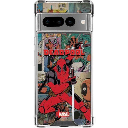 Marvel Deadpool Deadpool Collage Google Pixel 7 Pro Clear Case